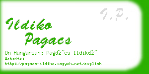 ildiko pagacs business card